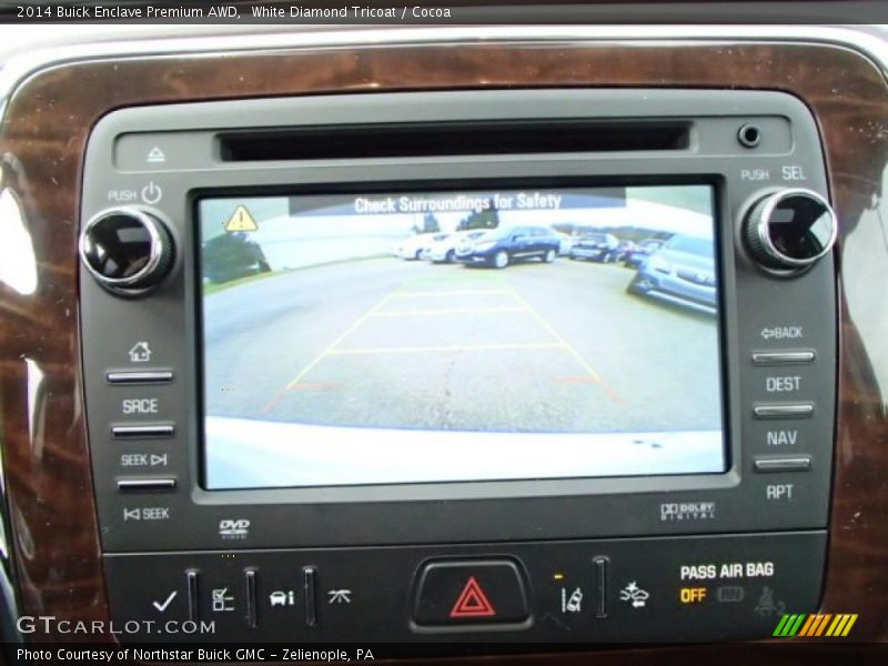 White Diamond Tricoat / Cocoa 2014 Buick Enclave Premium AWD