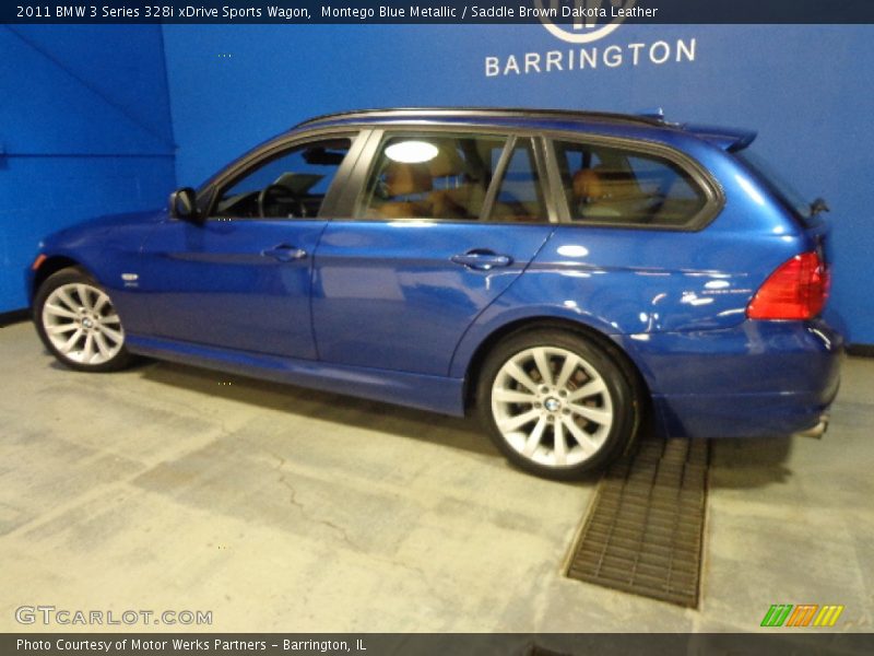 Montego Blue Metallic / Saddle Brown Dakota Leather 2011 BMW 3 Series 328i xDrive Sports Wagon