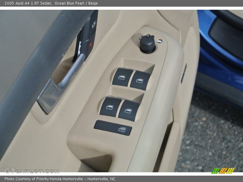 Ocean Blue Pearl / Beige 2005 Audi A4 1.8T Sedan