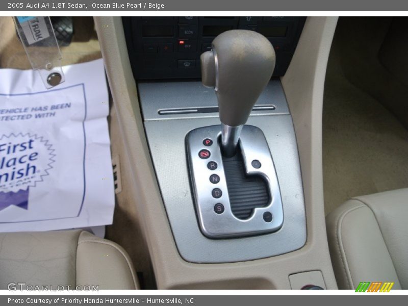 Ocean Blue Pearl / Beige 2005 Audi A4 1.8T Sedan
