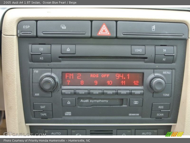 Ocean Blue Pearl / Beige 2005 Audi A4 1.8T Sedan