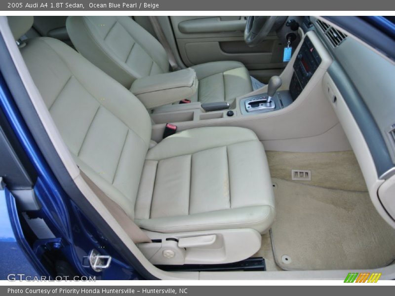 Ocean Blue Pearl / Beige 2005 Audi A4 1.8T Sedan