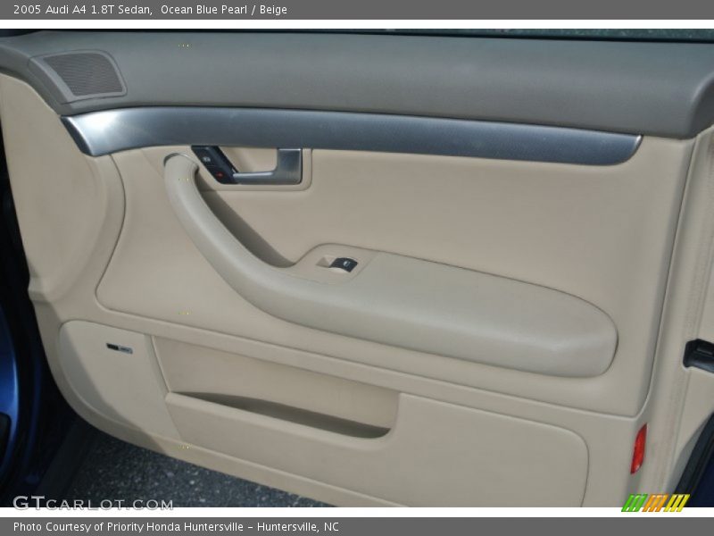 Ocean Blue Pearl / Beige 2005 Audi A4 1.8T Sedan