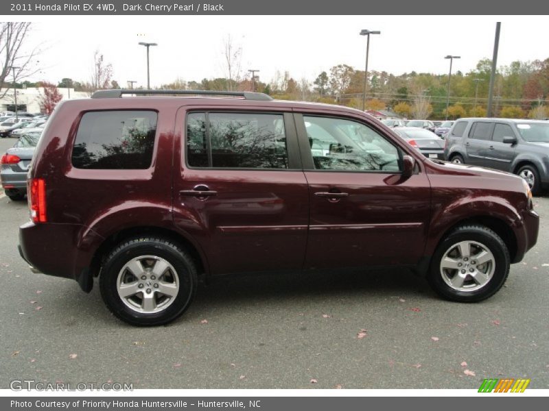 Dark Cherry Pearl / Black 2011 Honda Pilot EX 4WD