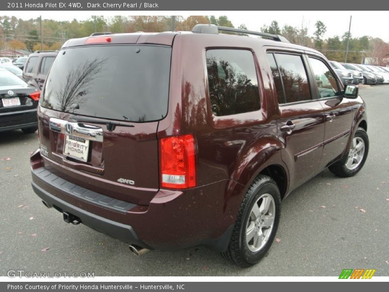 Dark Cherry Pearl / Black 2011 Honda Pilot EX 4WD