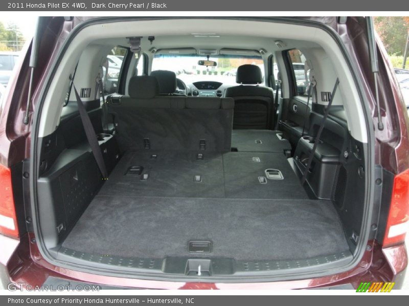 Dark Cherry Pearl / Black 2011 Honda Pilot EX 4WD