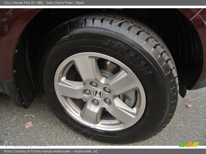 Dark Cherry Pearl / Black 2011 Honda Pilot EX 4WD