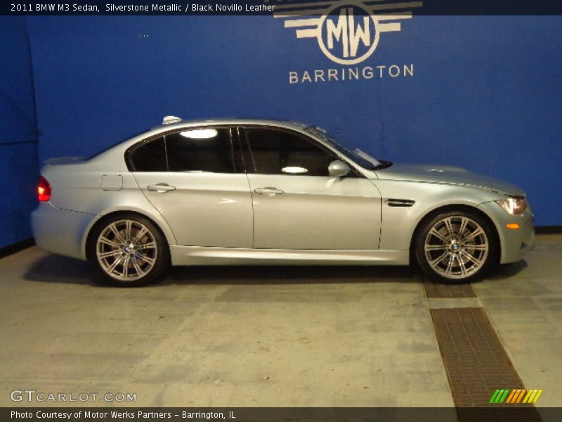Silverstone Metallic / Black Novillo Leather 2011 BMW M3 Sedan