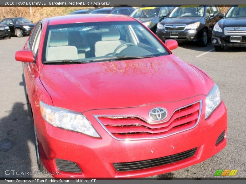 Barcelona Red Metallic / Ash Gray 2010 Toyota Camry LE