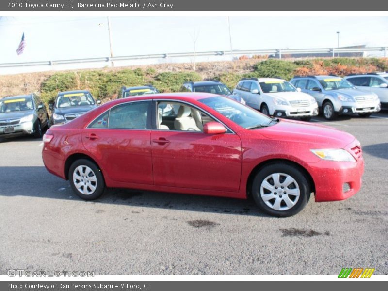 Barcelona Red Metallic / Ash Gray 2010 Toyota Camry LE