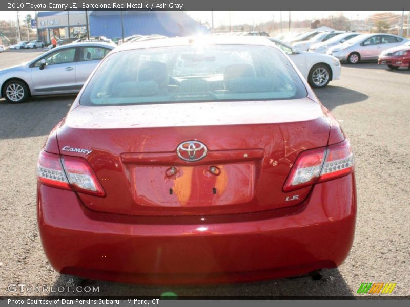 Barcelona Red Metallic / Ash Gray 2010 Toyota Camry LE