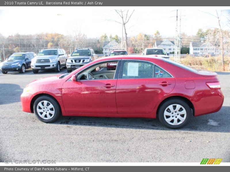 Barcelona Red Metallic / Ash Gray 2010 Toyota Camry LE
