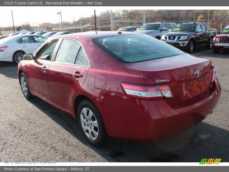 Barcelona Red Metallic / Ash Gray 2010 Toyota Camry LE