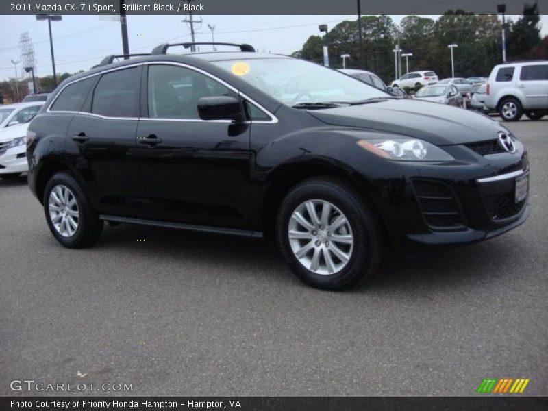 Brilliant Black / Black 2011 Mazda CX-7 i Sport