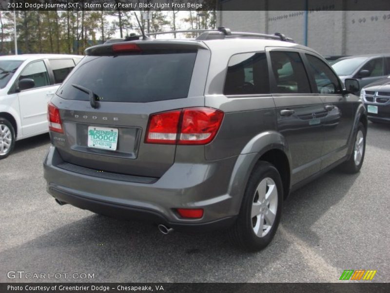 Storm Grey Pearl / Black/Light Frost Beige 2012 Dodge Journey SXT