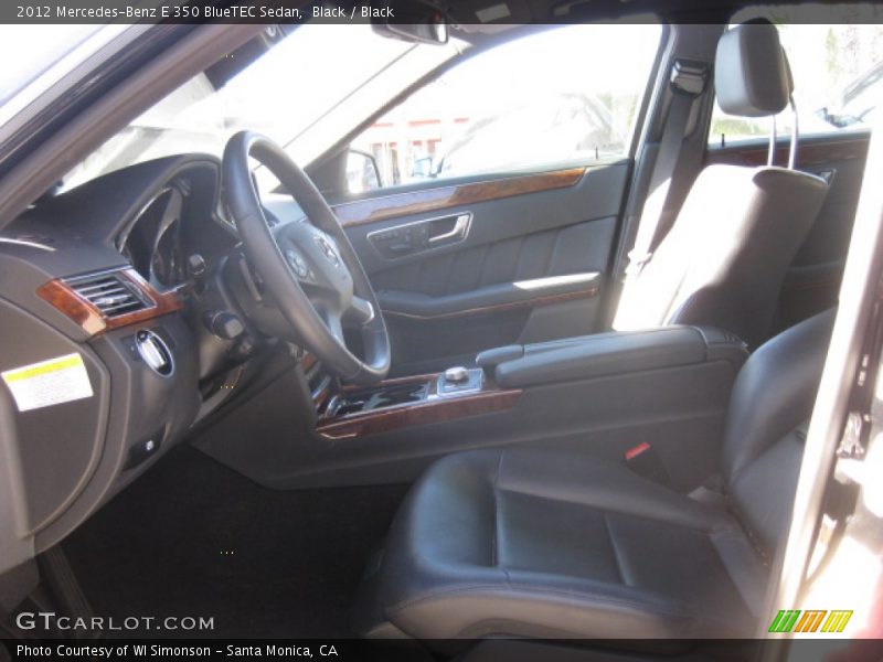 Black / Black 2012 Mercedes-Benz E 350 BlueTEC Sedan
