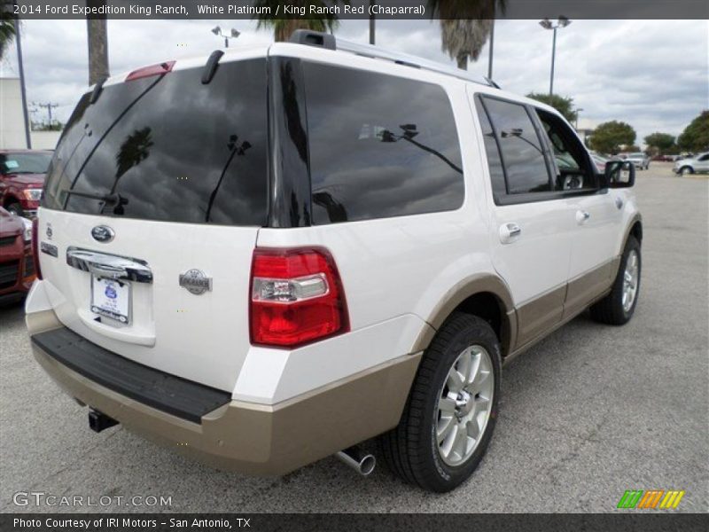 White Platinum / King Ranch Red (Chaparral) 2014 Ford Expedition King Ranch
