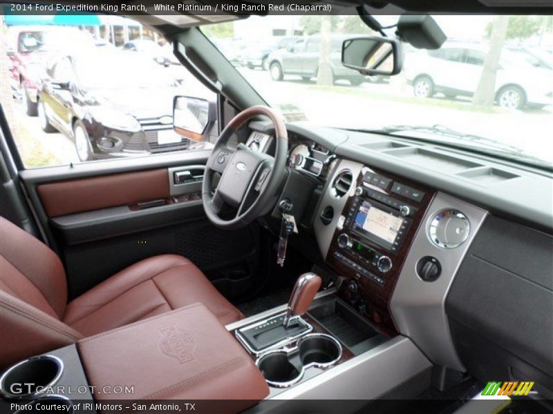 White Platinum / King Ranch Red (Chaparral) 2014 Ford Expedition King Ranch