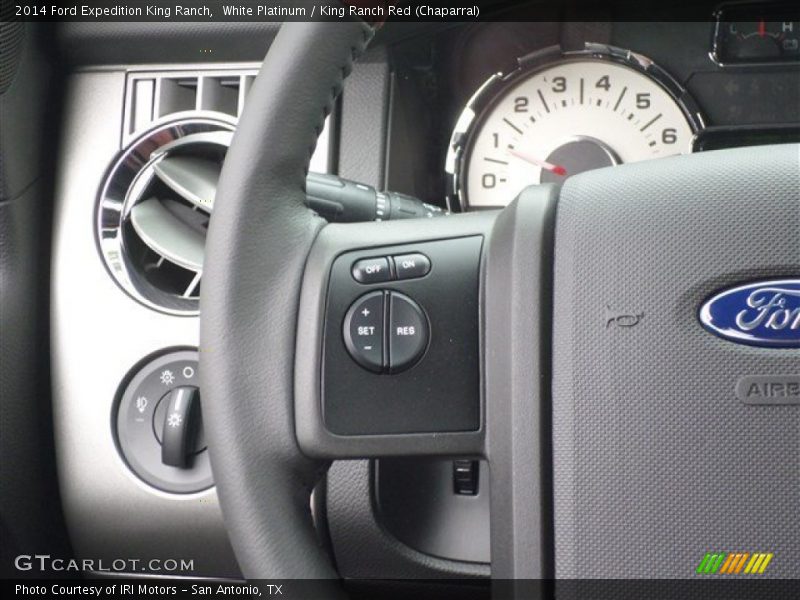 White Platinum / King Ranch Red (Chaparral) 2014 Ford Expedition King Ranch