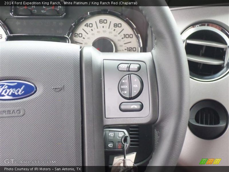 White Platinum / King Ranch Red (Chaparral) 2014 Ford Expedition King Ranch