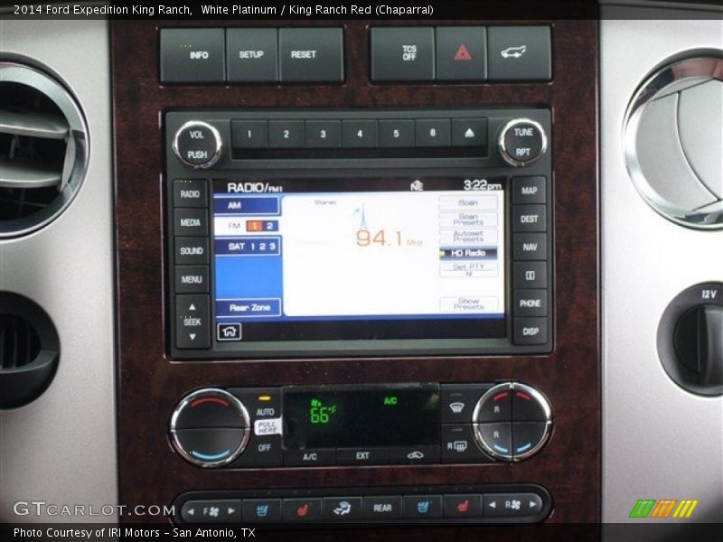 White Platinum / King Ranch Red (Chaparral) 2014 Ford Expedition King Ranch