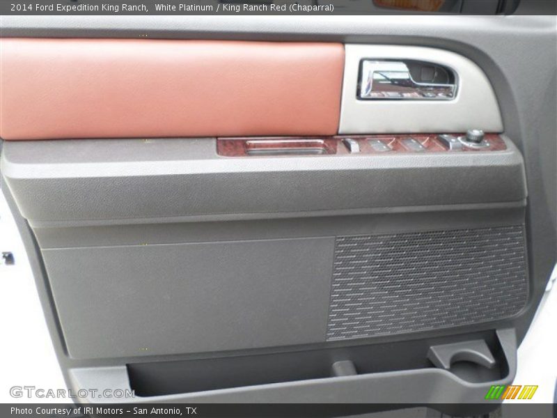 White Platinum / King Ranch Red (Chaparral) 2014 Ford Expedition King Ranch
