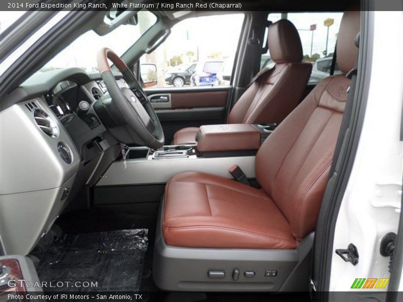 Front Seat of 2014 Expedition King Ranch