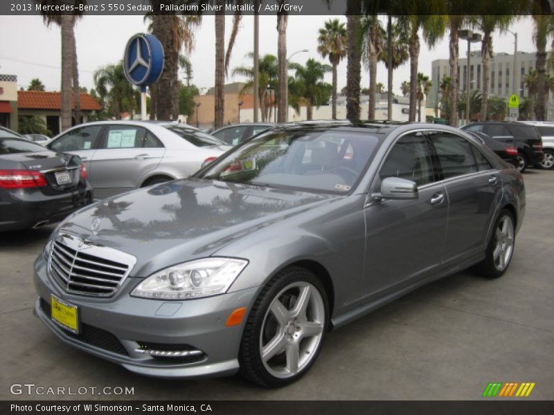 Palladium Silver Metallic / Ash/Grey 2013 Mercedes-Benz S 550 Sedan