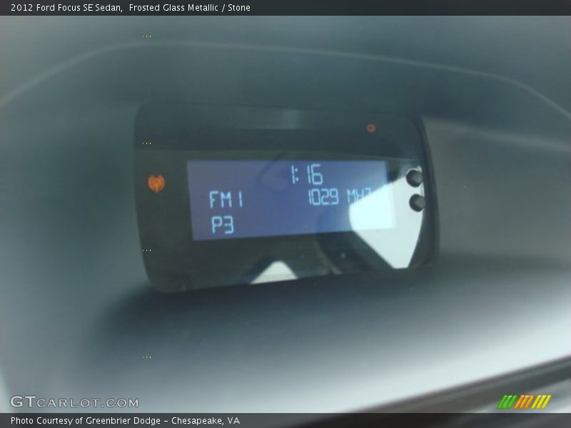 Frosted Glass Metallic / Stone 2012 Ford Focus SE Sedan