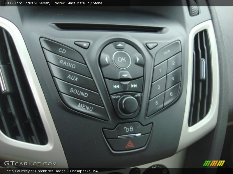 Frosted Glass Metallic / Stone 2012 Ford Focus SE Sedan
