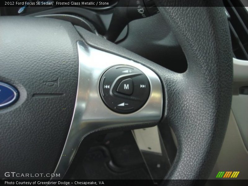 Frosted Glass Metallic / Stone 2012 Ford Focus SE Sedan