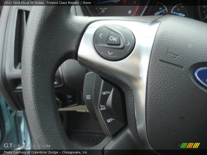 Frosted Glass Metallic / Stone 2012 Ford Focus SE Sedan