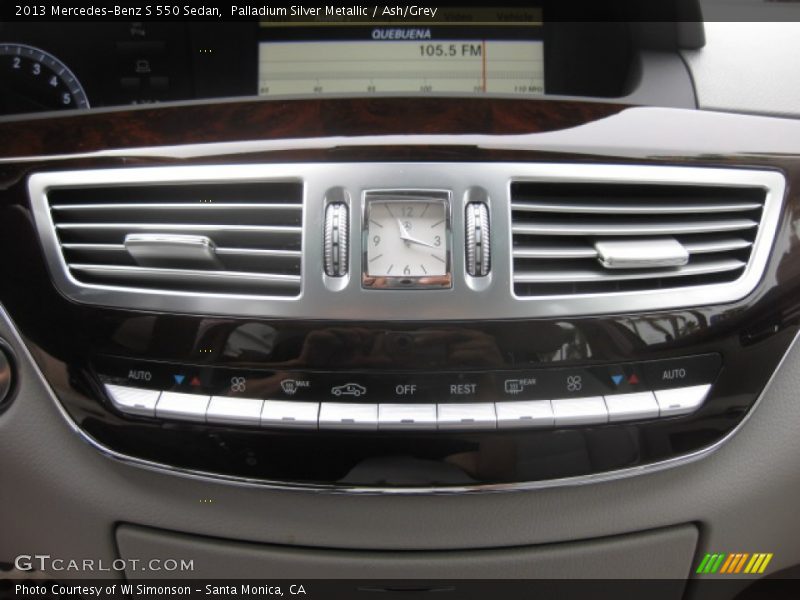 Palladium Silver Metallic / Ash/Grey 2013 Mercedes-Benz S 550 Sedan