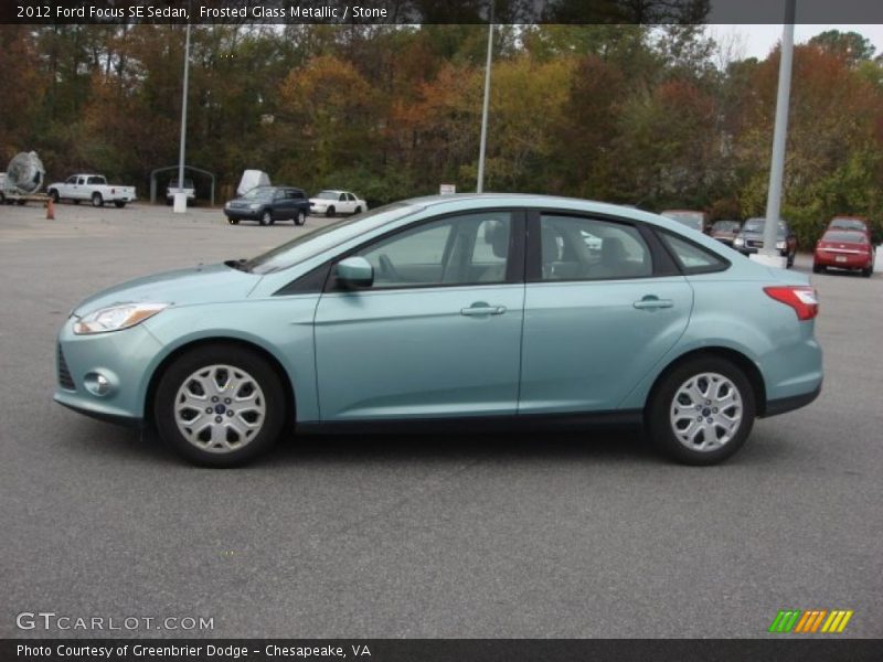 Frosted Glass Metallic / Stone 2012 Ford Focus SE Sedan