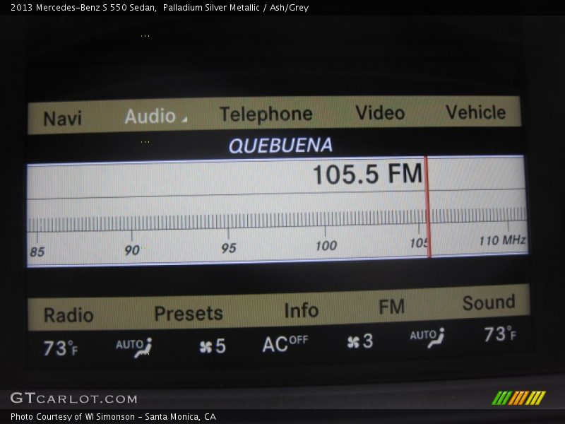 Palladium Silver Metallic / Ash/Grey 2013 Mercedes-Benz S 550 Sedan