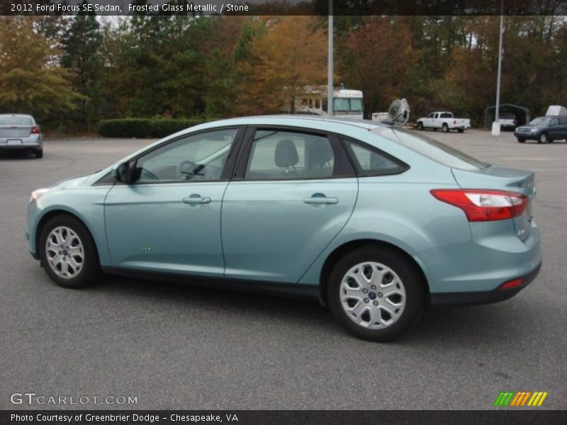 Frosted Glass Metallic / Stone 2012 Ford Focus SE Sedan