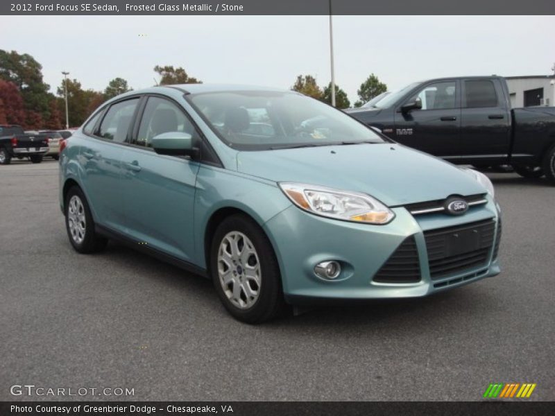 Frosted Glass Metallic / Stone 2012 Ford Focus SE Sedan