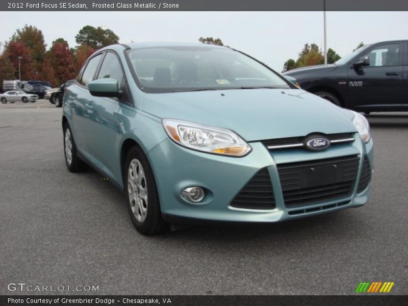 Frosted Glass Metallic / Stone 2012 Ford Focus SE Sedan