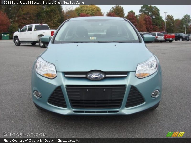 Frosted Glass Metallic / Stone 2012 Ford Focus SE Sedan