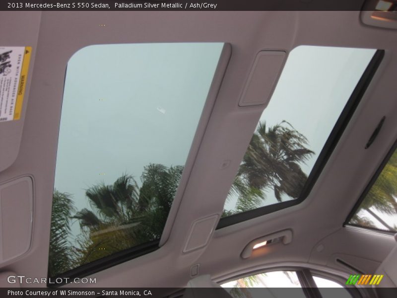 Palladium Silver Metallic / Ash/Grey 2013 Mercedes-Benz S 550 Sedan