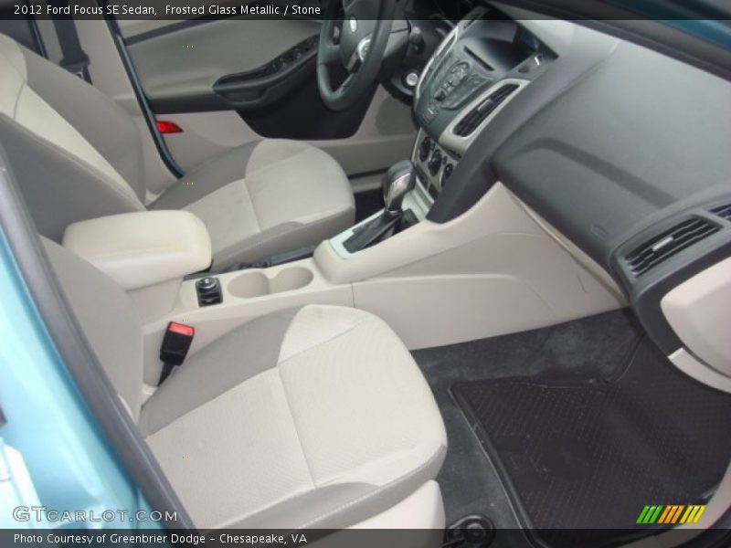 Frosted Glass Metallic / Stone 2012 Ford Focus SE Sedan