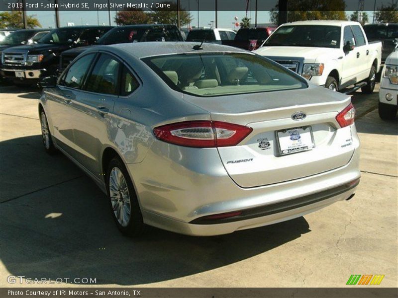 Ingot Silver Metallic / Dune 2013 Ford Fusion Hybrid SE