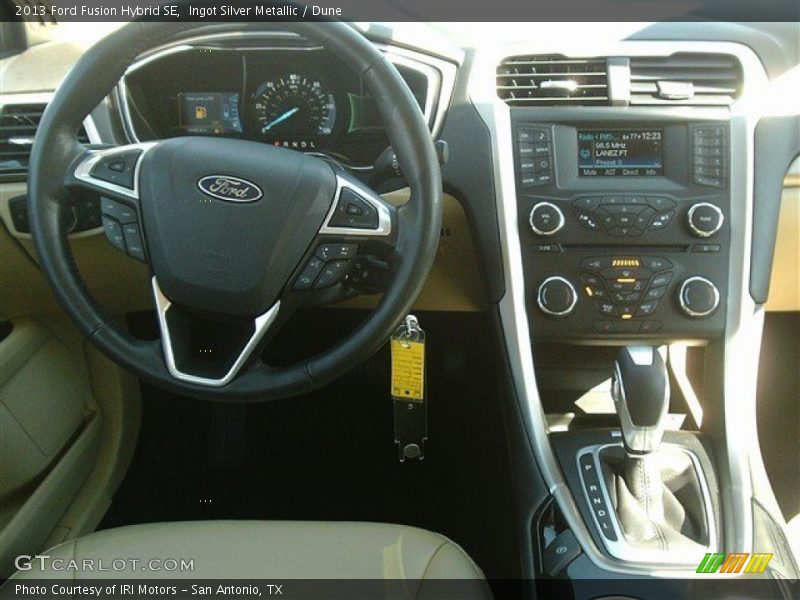 Ingot Silver Metallic / Dune 2013 Ford Fusion Hybrid SE