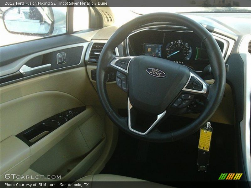 Ingot Silver Metallic / Dune 2013 Ford Fusion Hybrid SE
