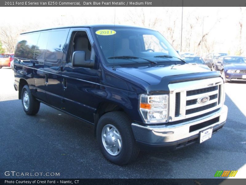 Dark Blue Pearl Metallic / Medium Flint 2011 Ford E Series Van E250 Commercial