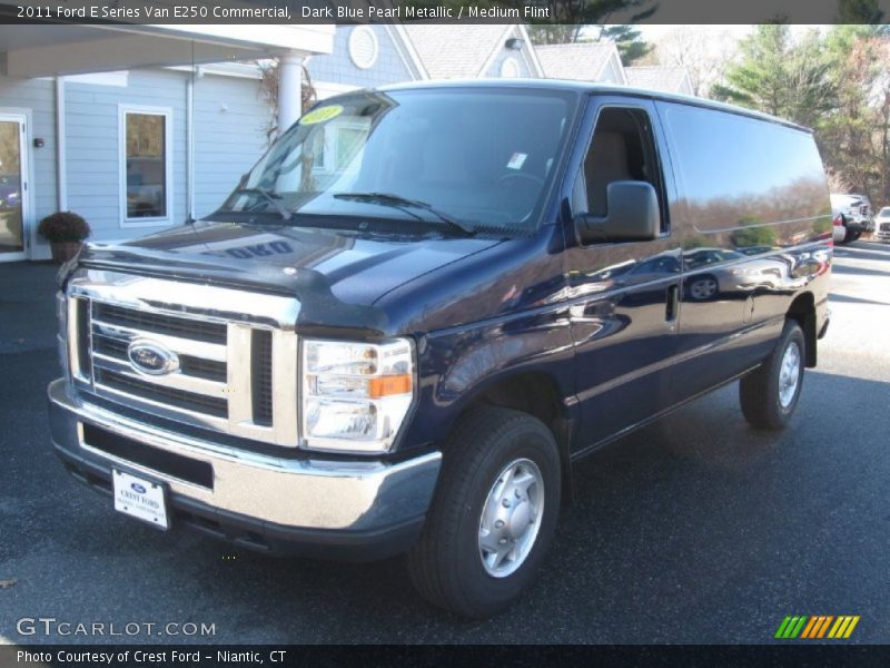 Dark Blue Pearl Metallic / Medium Flint 2011 Ford E Series Van E250 Commercial
