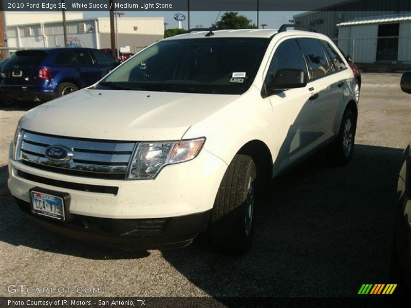 White Suede / Medium Light Stone 2010 Ford Edge SE