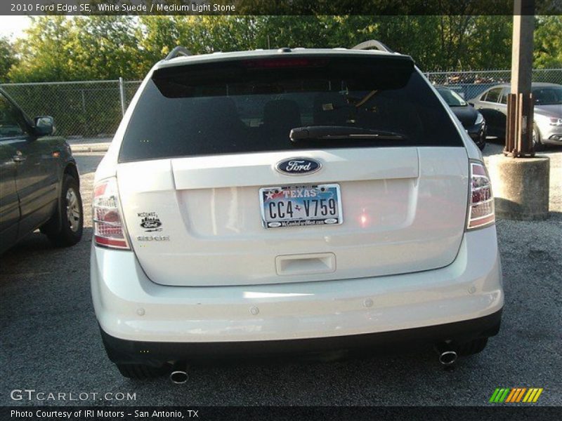 White Suede / Medium Light Stone 2010 Ford Edge SE