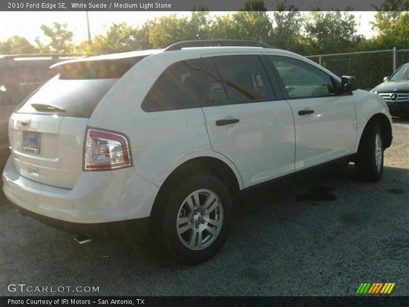 White Suede / Medium Light Stone 2010 Ford Edge SE