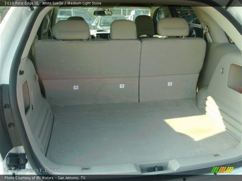 White Suede / Medium Light Stone 2010 Ford Edge SE